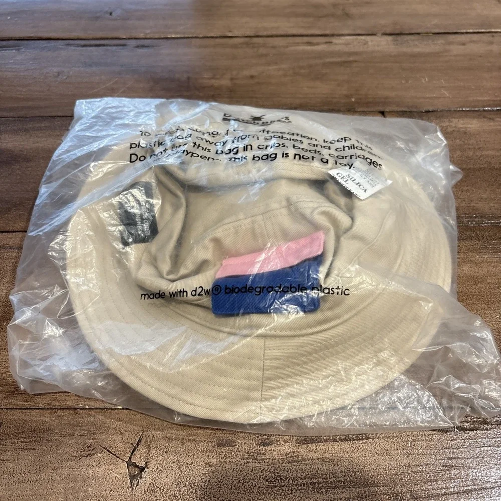 Dutch Bros Radiate Kindness Tan Bucket Hat With Pocket NEW